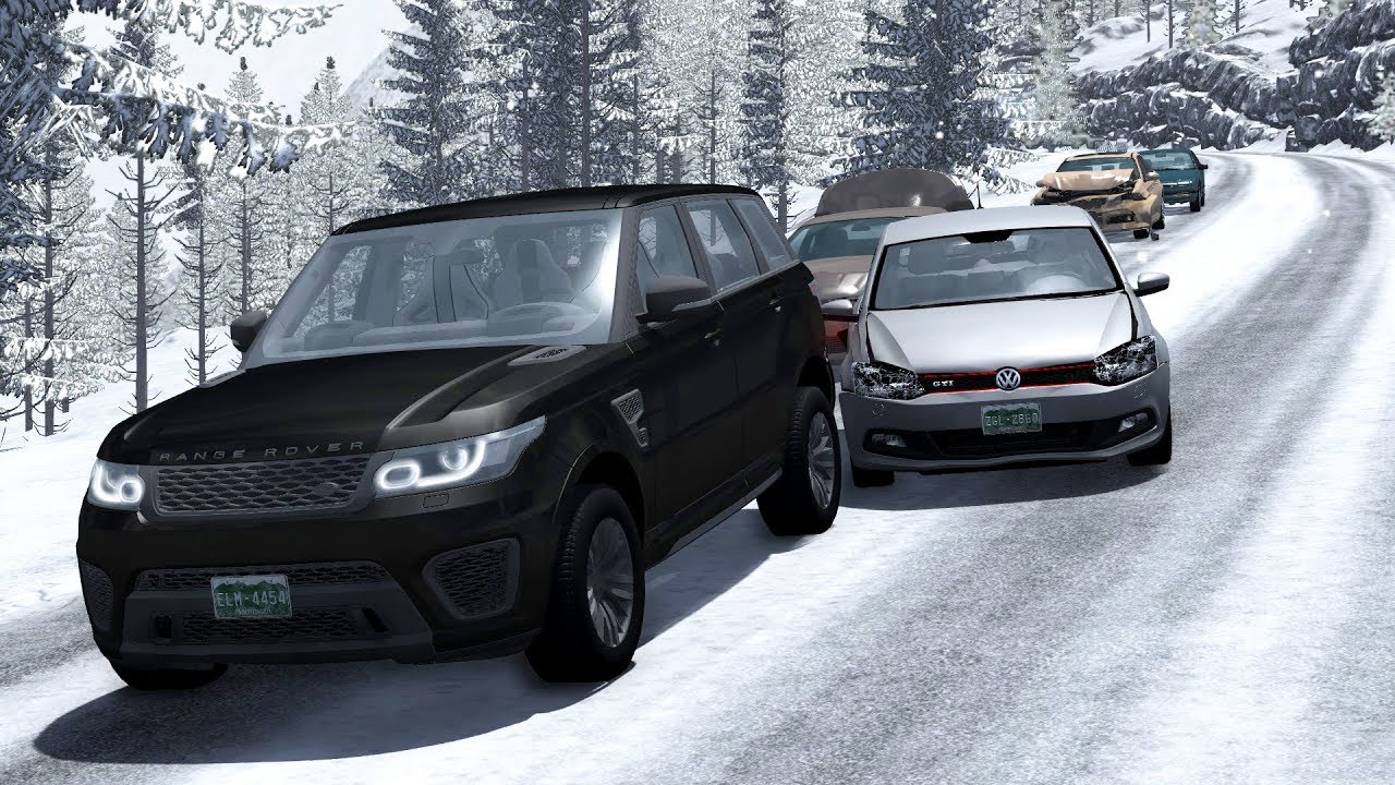 Traffic Jam Car Crashes Compilation (3) - BeamNG.Drive