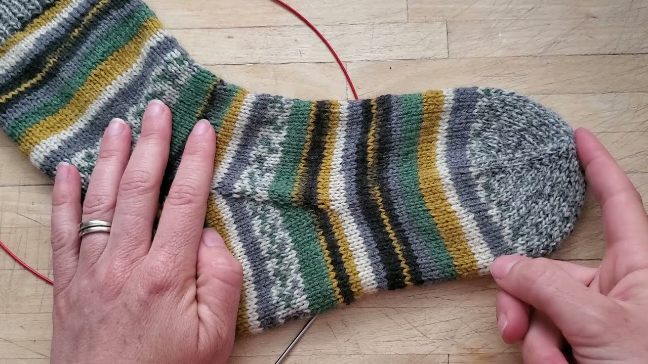 Tutoriel Tricot - Chaussette toe up avec gousset et talon double - Partie 1