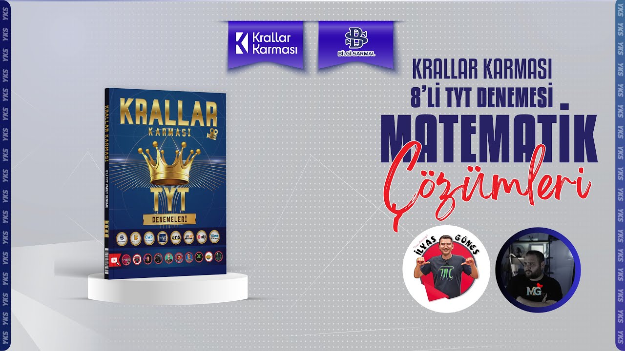 8'li TYT DENEMELERİ BİLGİ SARMAL YAYINLARI MATEMATİK TESTİ