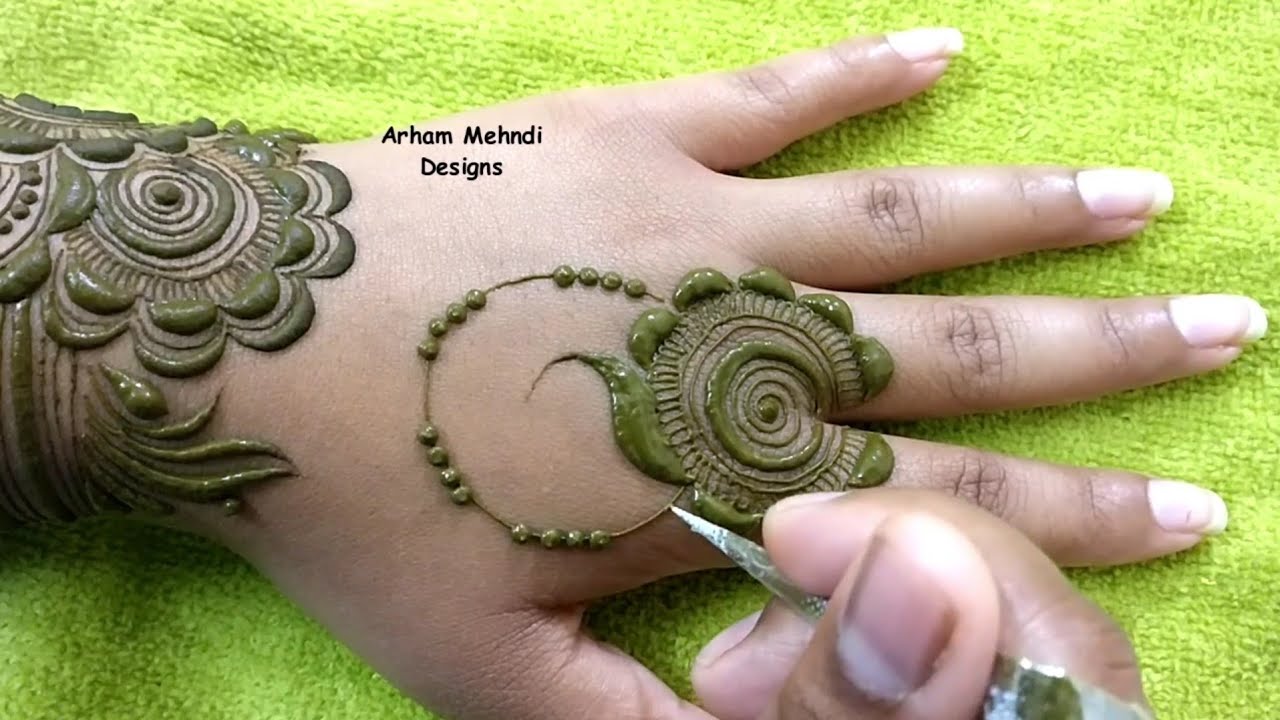 Latest Unique Stylish and Beautiful Mehndi Design for Hand || Arham Mehndi Designs