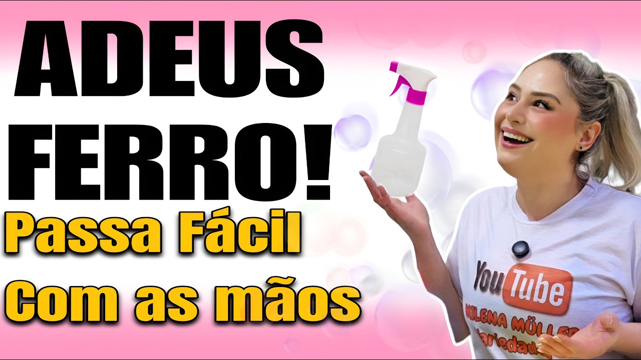 🚫❌ Nunca Mais Use Ferro! Faça Esse Desamassador de Roupas Caseiro 👕✨Passe Fácil