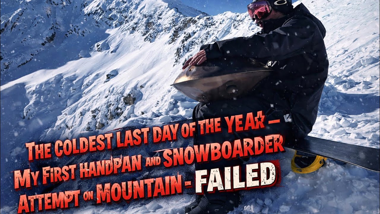 The Coldest Last Day of the Year — My First Handpan and Snowboarder Attempt on the Mountain - Failed