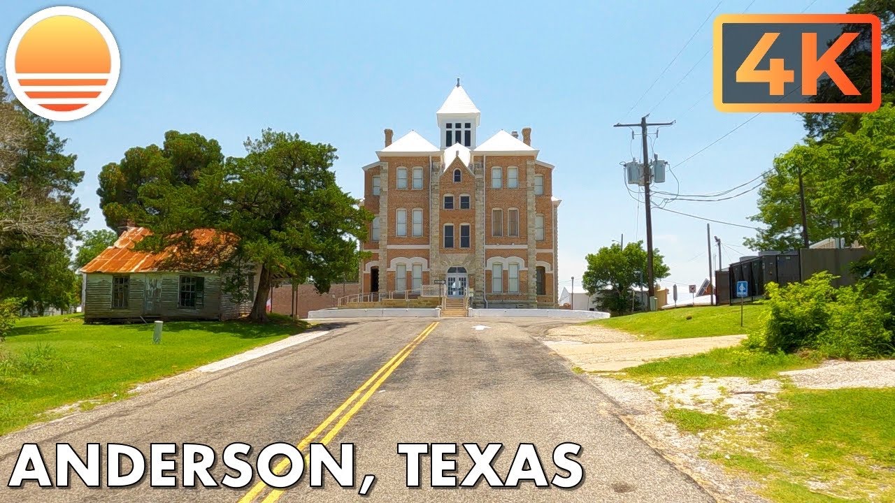 Anderson, Texas!  Drive with me through a Texas town.
