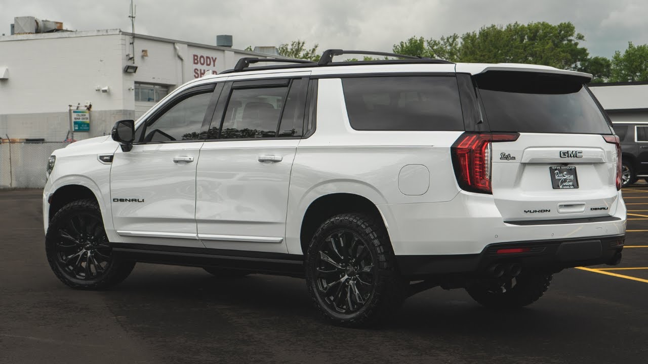 Custom 2022 GMC Yukon XL Denali Gets a FULL Chrome Delete