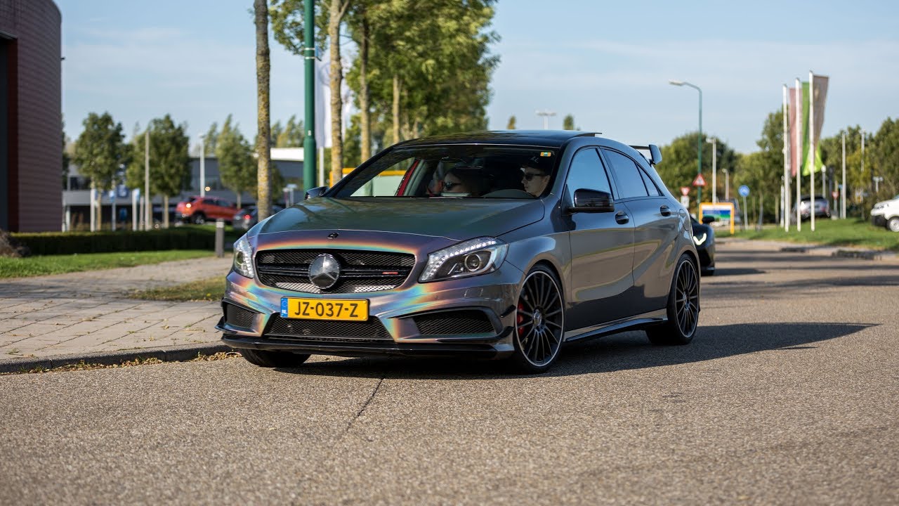 420HP Stage 2 Mercedes A45 AMG with Fi Exhaust - LOUD Launch Controls & Accelerations !