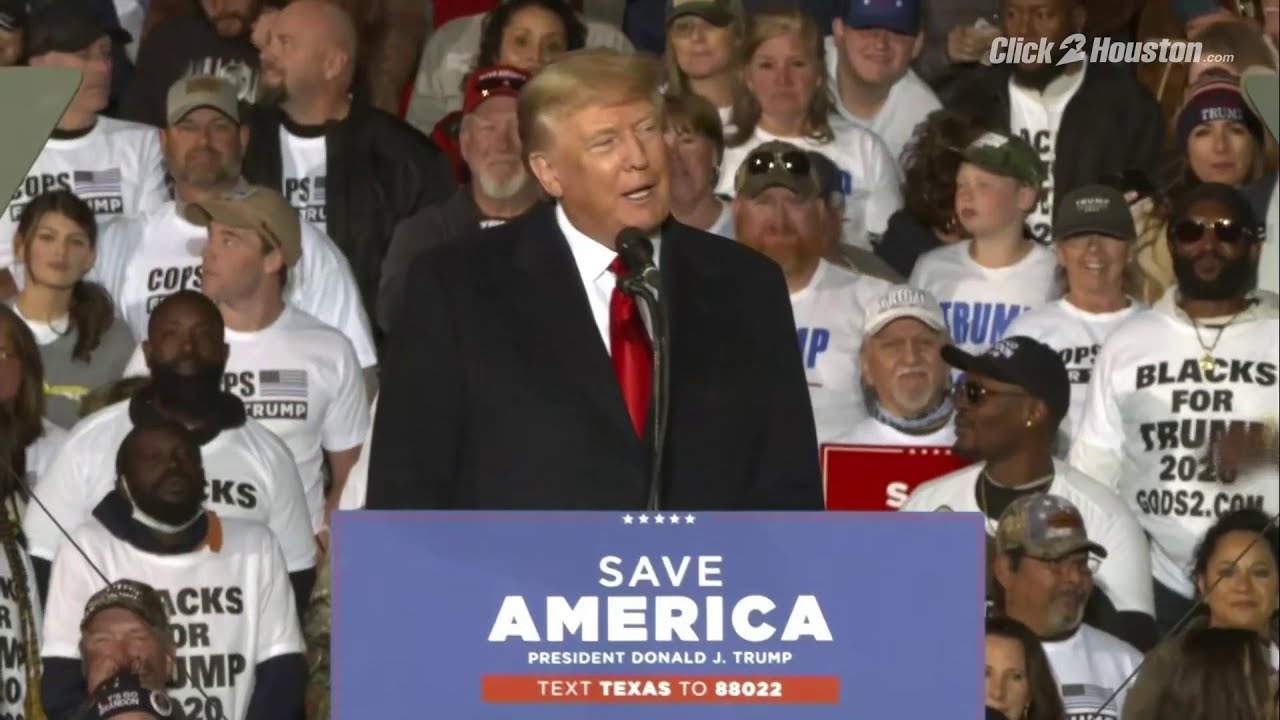 FULL SPEECH: Former President Donald Trump speaks at 'Save America' rally in Conroe, Texas