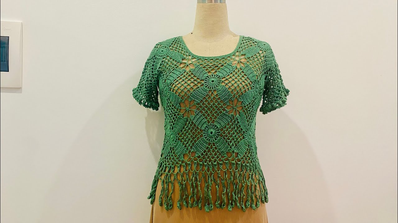 Crochet the edge/ Móc phần gấu áo
