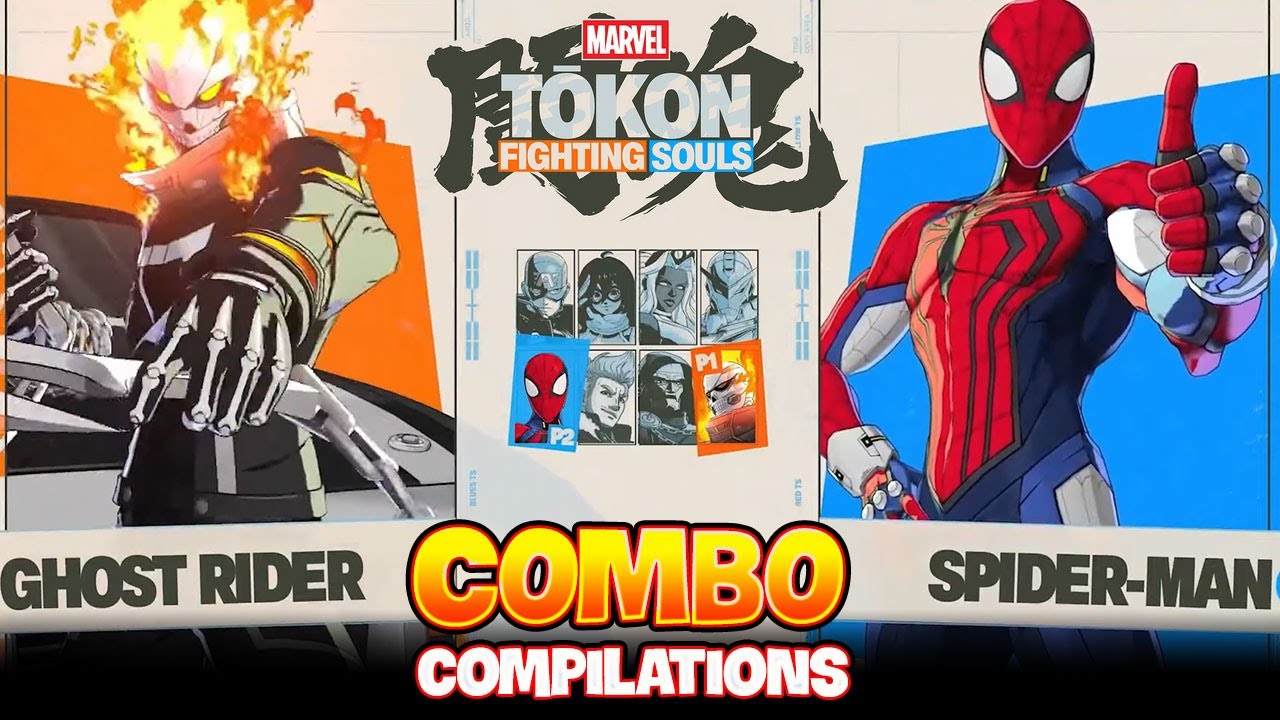 MARVEL Tōkon Fighting Souls ▰ SPIDERMAN AND GHOST RIDER COMBOS ARE INSANE