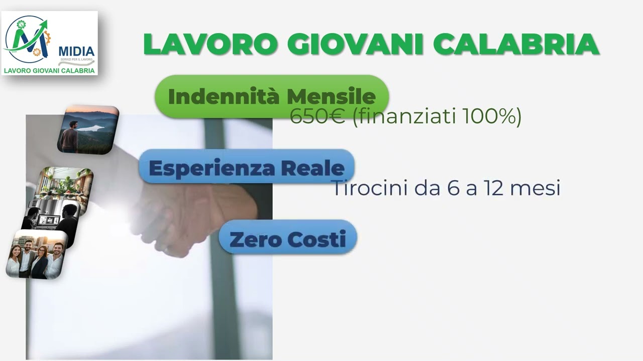 Lavoro Giovani Calabria: tirocini per under 35