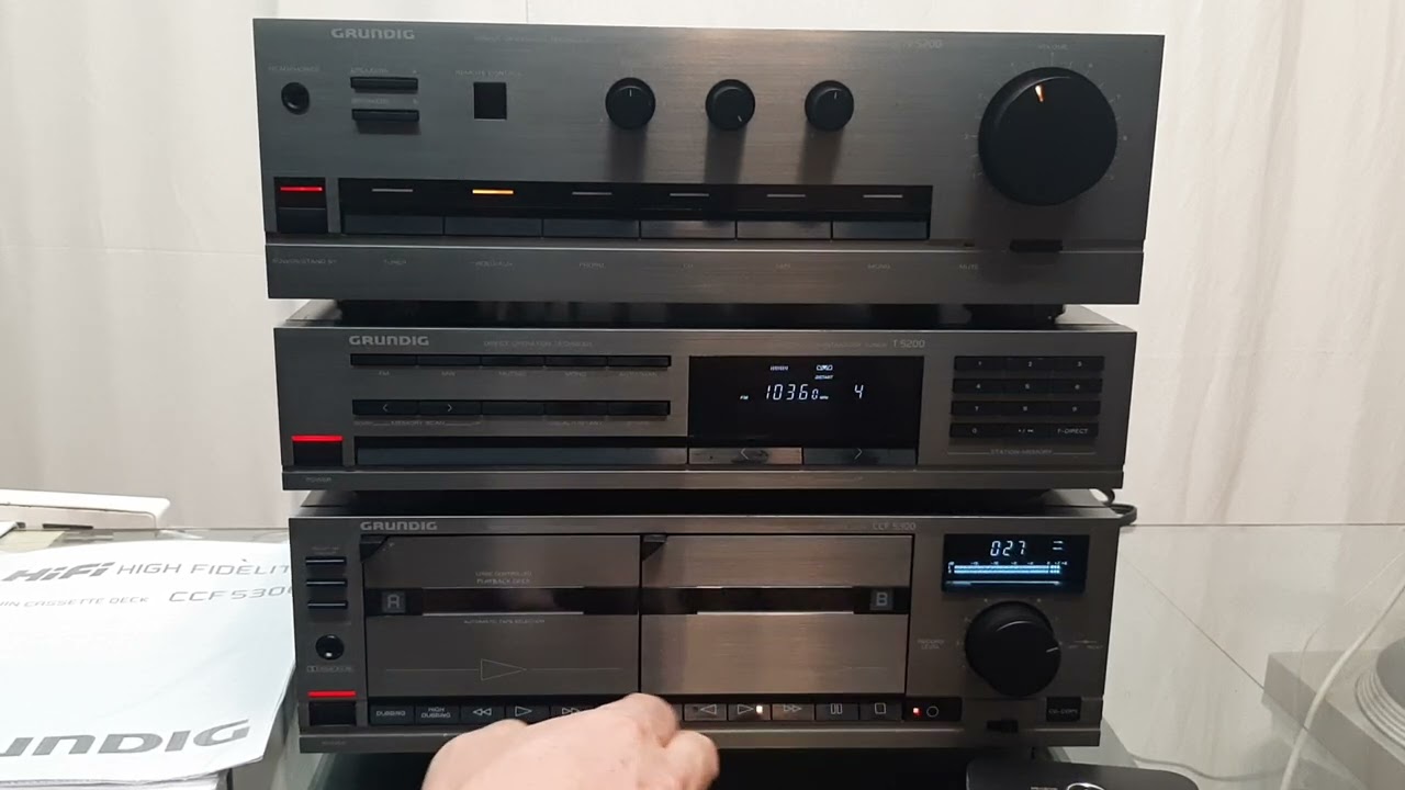 Grundig V5200, CCF5300, T5200 + Bluetooth receiver TEST für Ebay