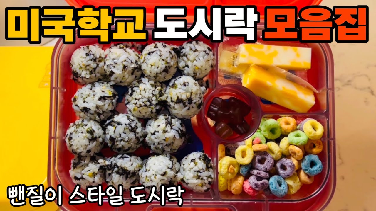 🇺🇸미국학교 도시락 모음집(31)Korean mom’s lunchbox /미국까칠이 도시락 만들기/빠르게,간단하게,뺀질하게 만드는 도시락
