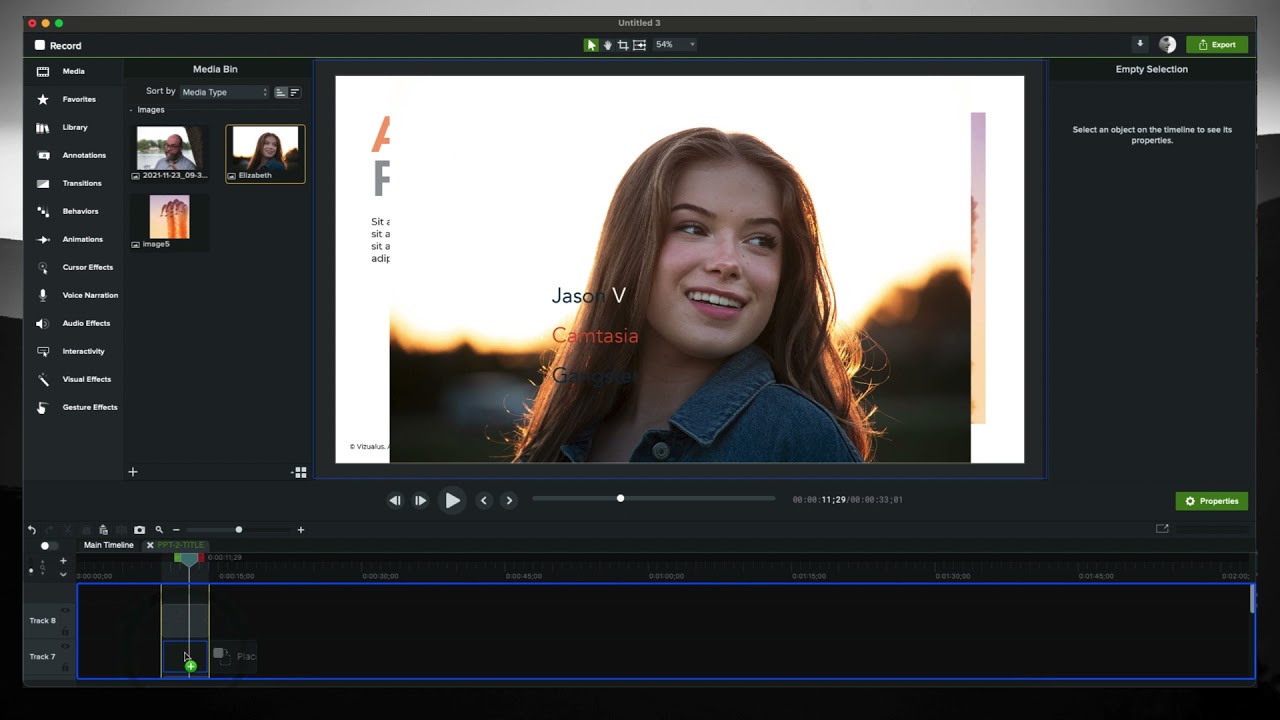 Using Placeholders (aka Dropzones) in Camtasia 2021