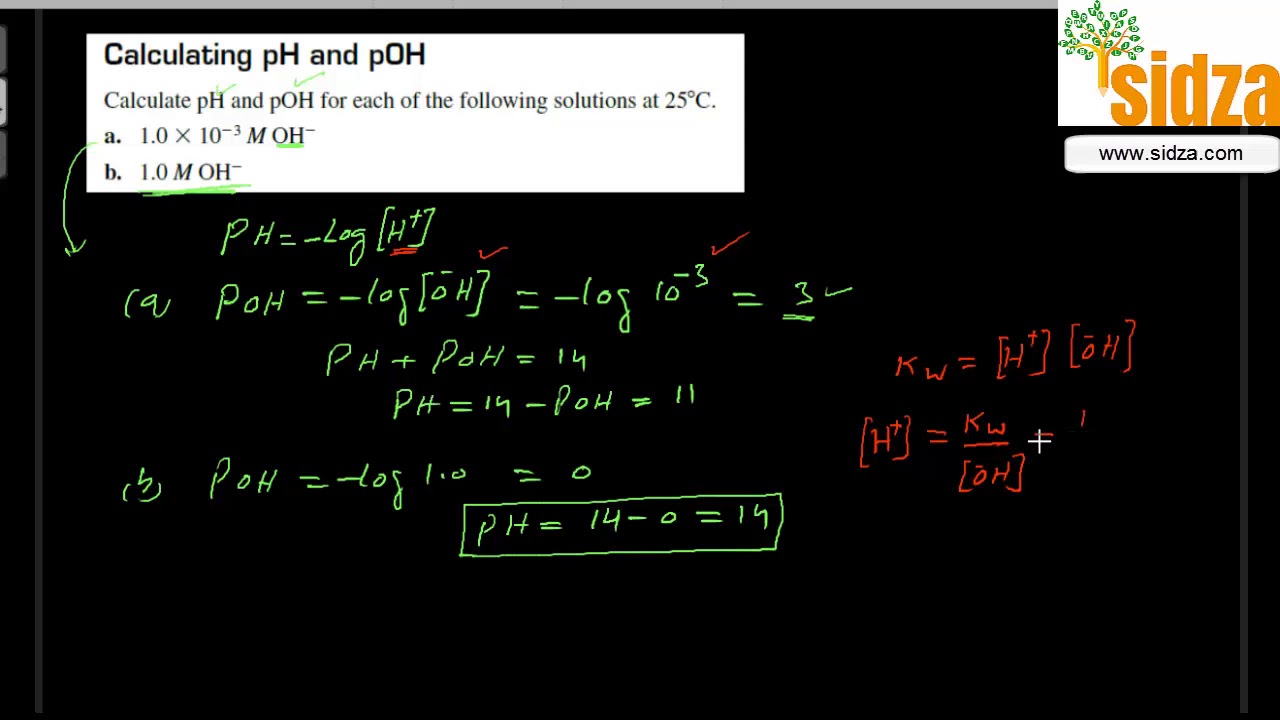 Practice questions pH and POH | NEET IIT JEE CBSE Students