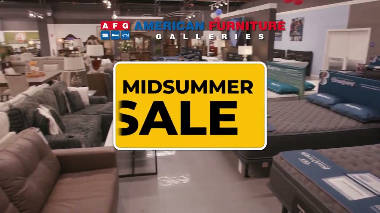Midsummer CLEARANCE Sale happening NOW at American Furniture Galleries