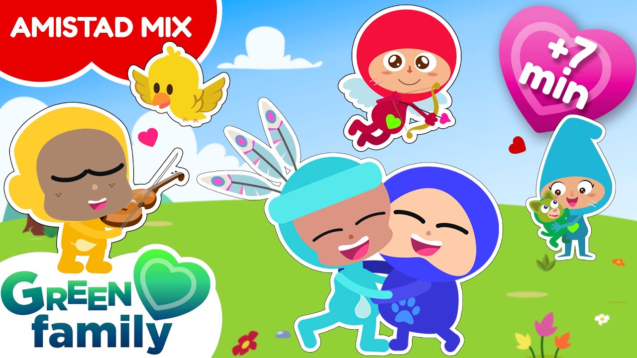 💞 MIX de la AMISTAD para NIÑOS (FAMILIA DEDO y MÁS) 💞 | Recopilación en ESPAÑOL | Green Family