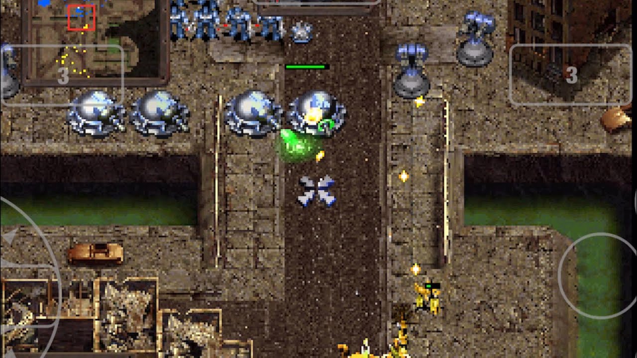 KKND Krossfire (Báo Động Đỏ) - 1 vs 2 CPU hard (map 10) - Game PS1