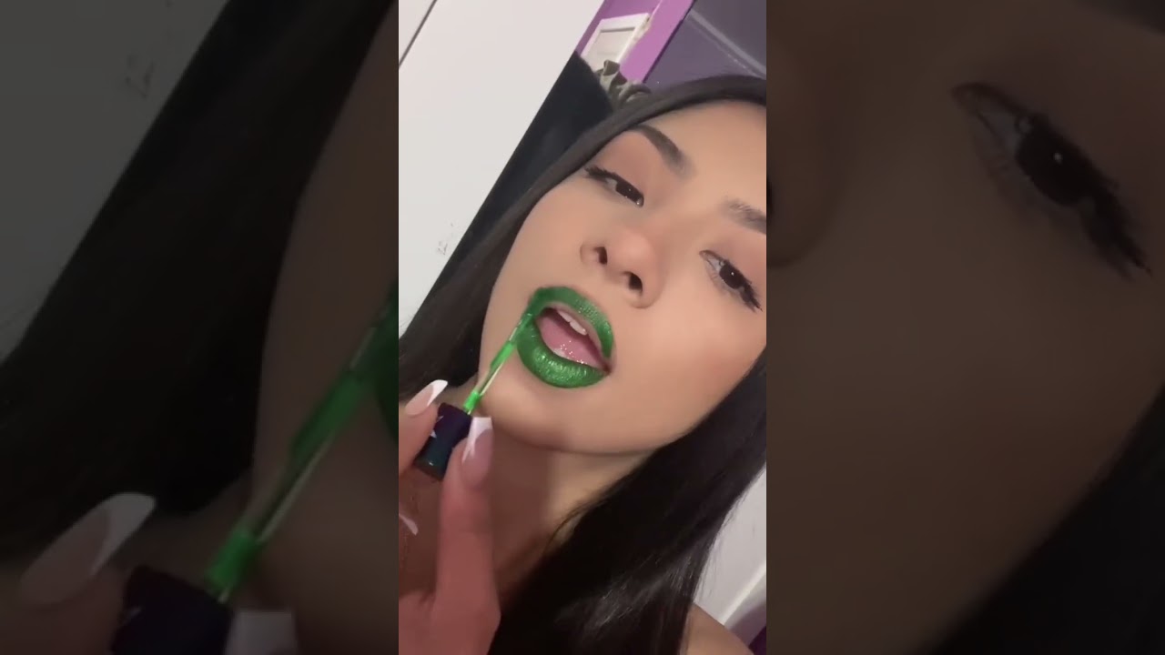 Green Lipstick😳💚-makeupbychina