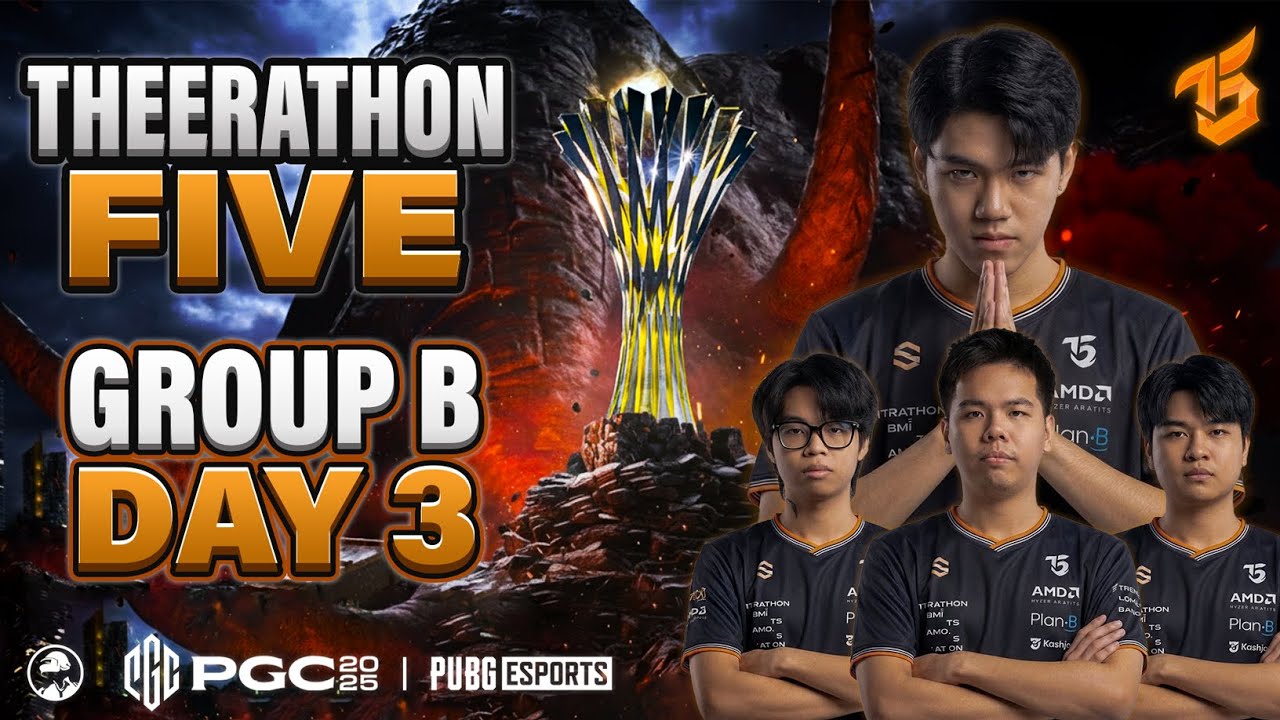 PGC 2025 | POV - Theerathon Five | Group B DAY 3 | PUBG Pro-Player