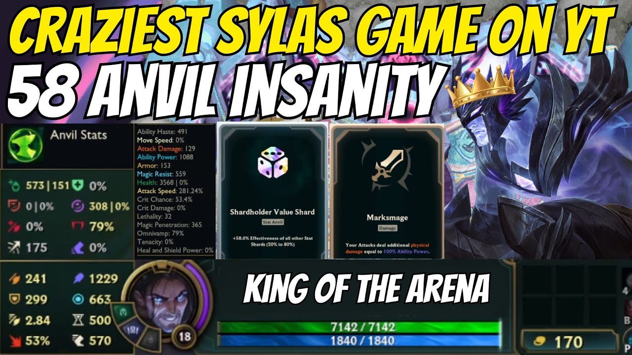 Exodia Sylas With 4 Fortune Shards and 58 Anvils 💰🧱 King Of The Arena