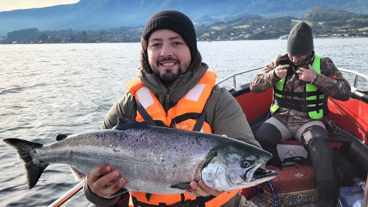 PESCA DEL SALMÓN CHINOOK 🎣 ESTA VEZ LOS FUIMOS A MOLESTAR AL MAR 🌊 😬