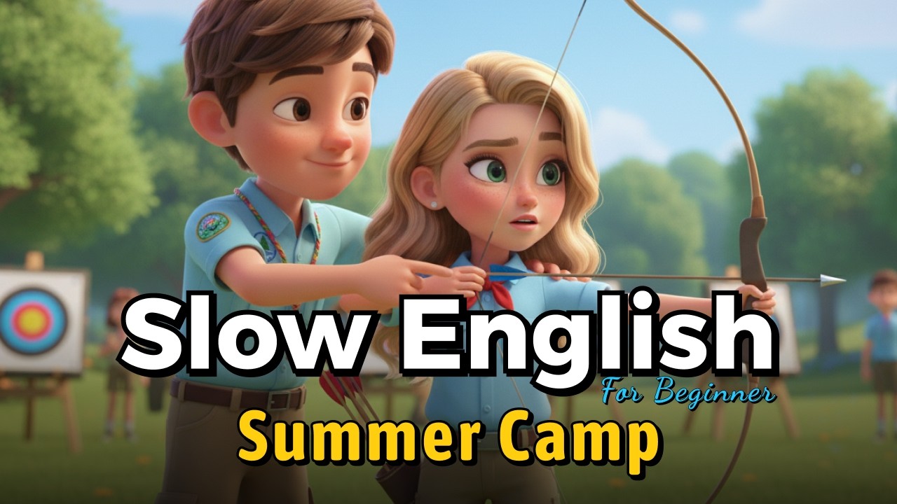 🏕️🏆 Summer Camp 🎧 Easy English Listening & Speaking Practice