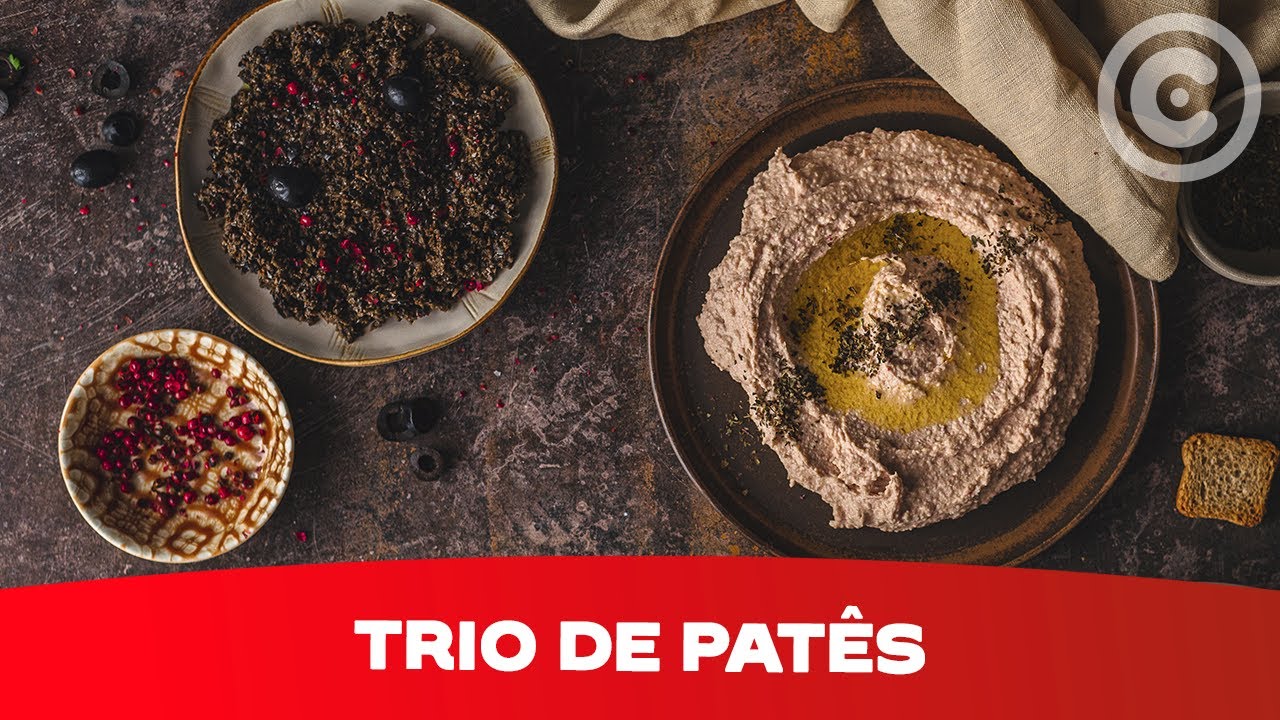 A entrada para todos os gostos: Trio de Patês