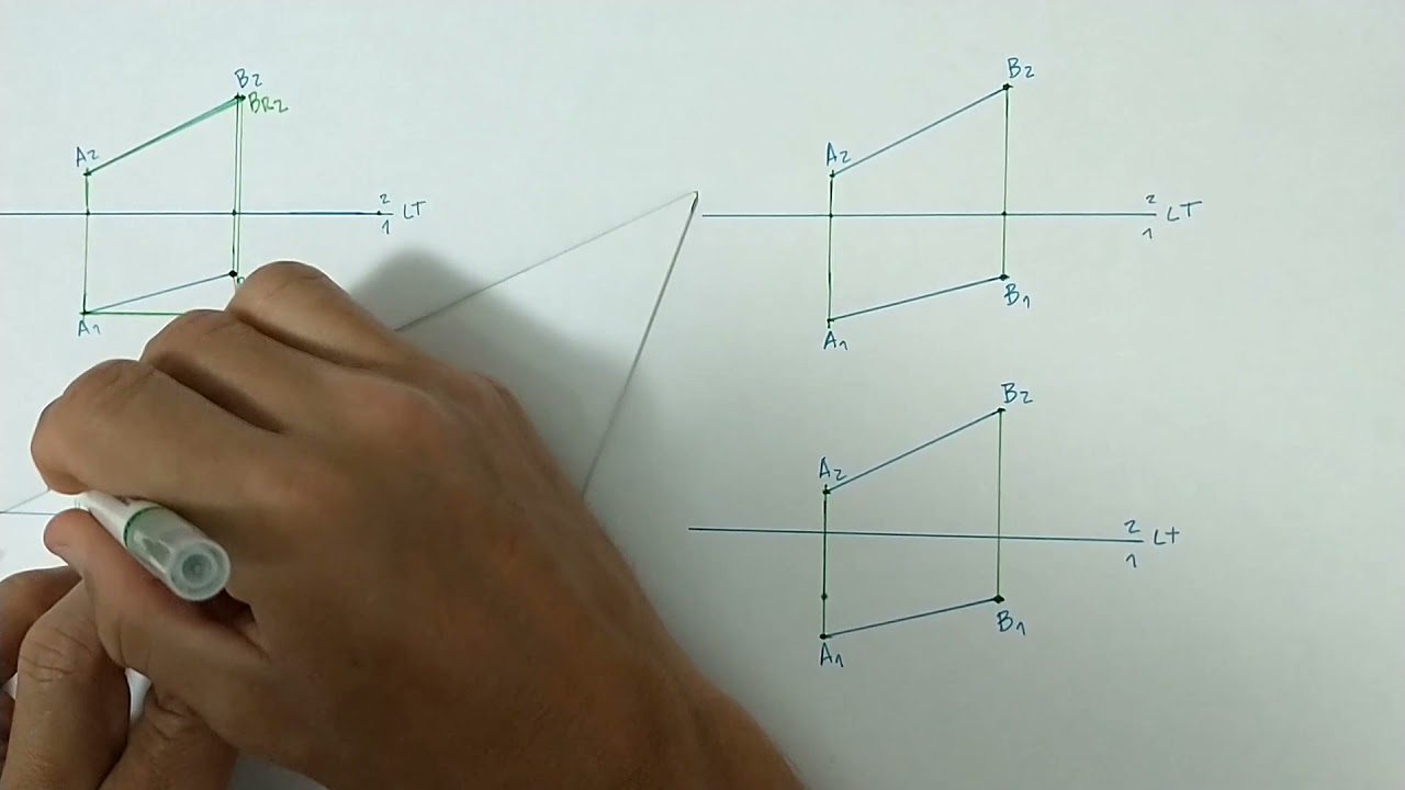 Obtenção de verdadeira grandeza de segmentos de reta mediante rotação