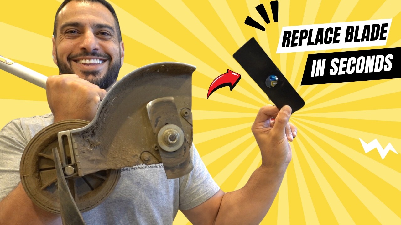 How to replace any edger blade in seconds