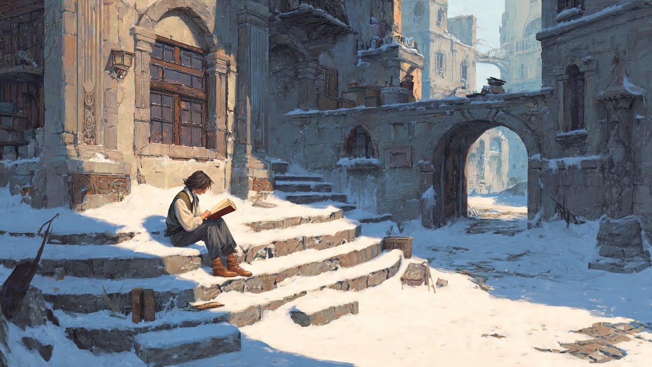 Celtic Fantasy Music – Quiet Scholar Reading in Forgotten Winter Ruins / Study & Deep Focus Music