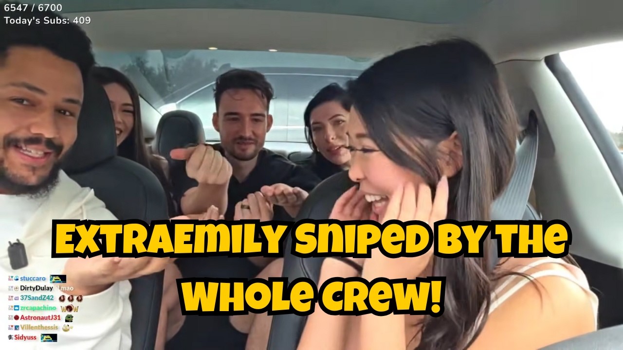 ExtraEmily Got Stream Sniped by Nick, Arther, Julia, and Katchii!!