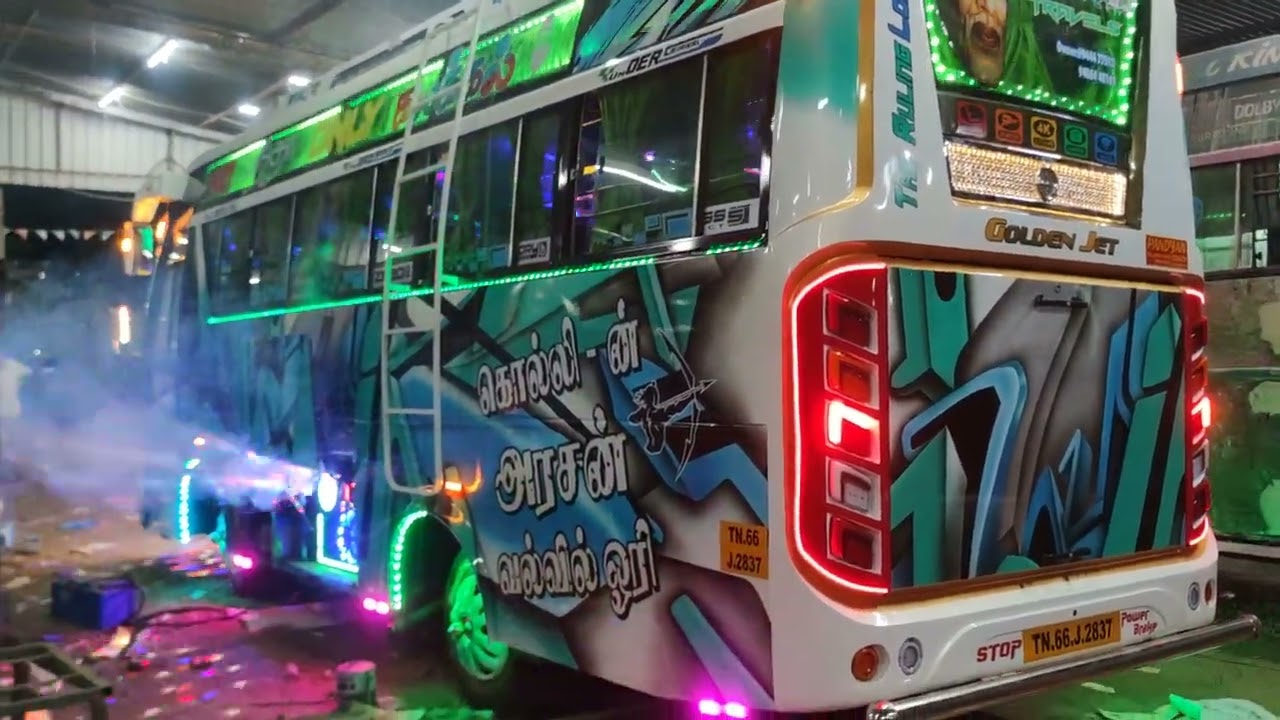 TATA 407 coach van bodybuilding minibus LED light busback seats smoker niyom light mazda eicher bus