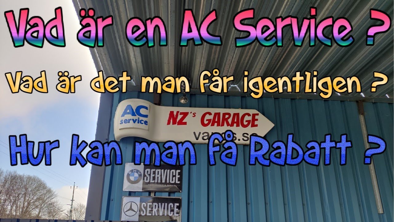 Vad är en AC Service?. Supporta kanalen Swisha 1kr 0707654651