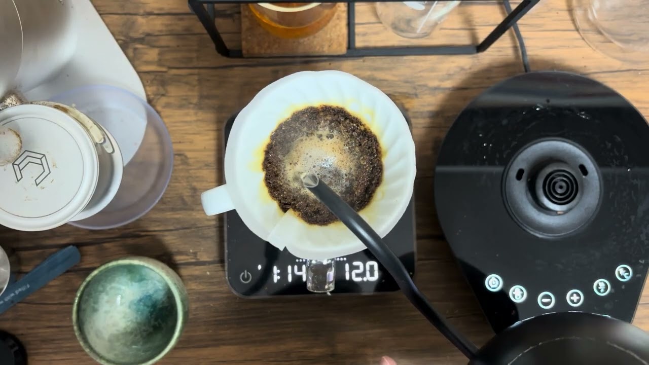 これこれ！うめぇぇぇ！aoma coffeeのゲイシャのこの色よ！lagom p64 v60 
