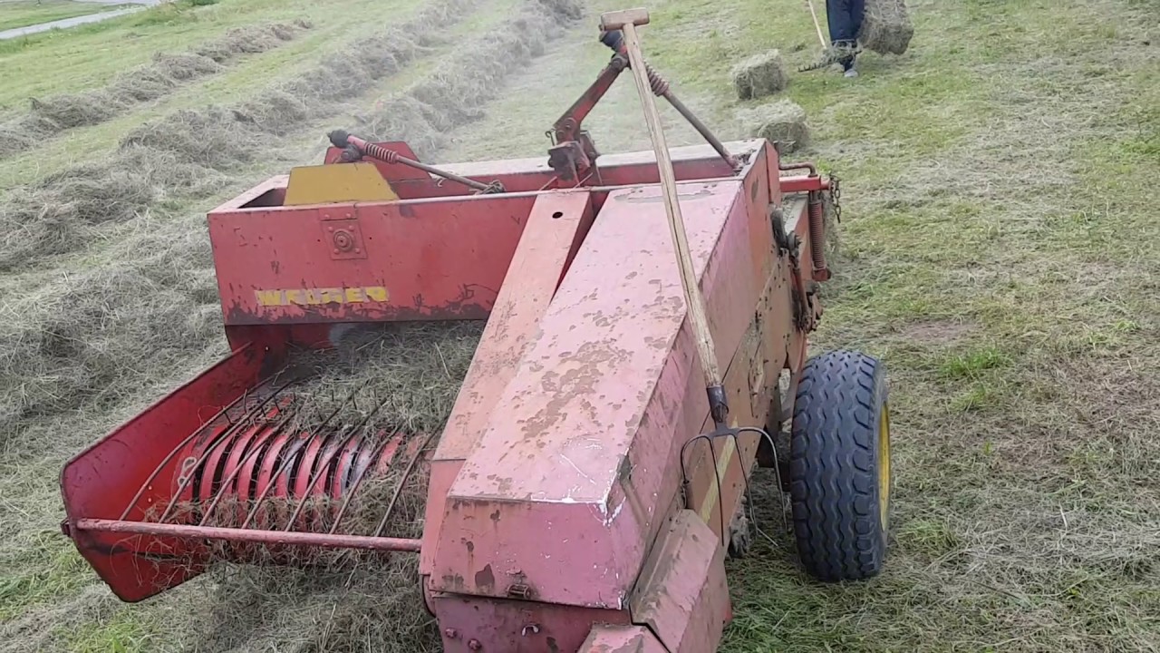 Baling hay with welger ap 41