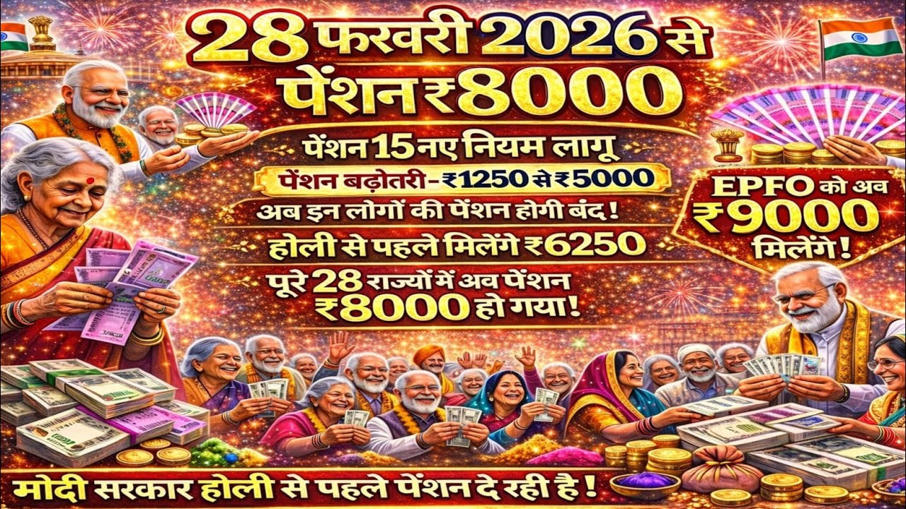 😱28 फरवरी से वृद्धा विधवा विकलांग पेंशन 15 नए नियम लागू🚩 पेंशन नए नियम 2026 |Pension New Rules 2026