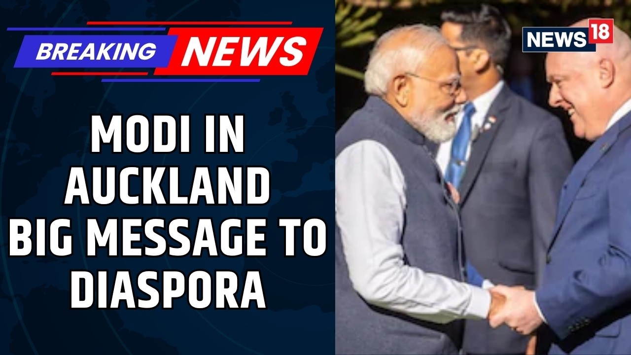 PM Modi Addresses Indian Community in Auckland, Highlights India-New Zealand Partnership | News18
