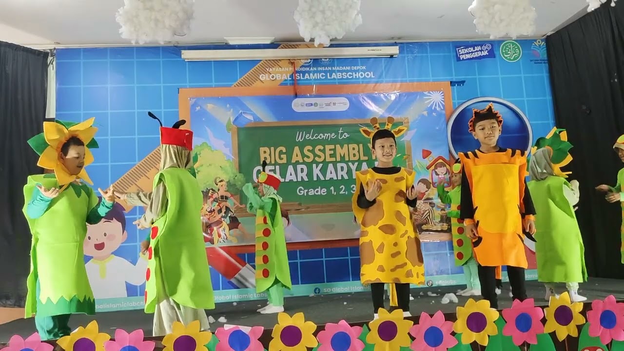 Ulat dan Bunga Matahari || Assembly grade 1 Madinah 2024/2025 SD Global Islamic Labschool
