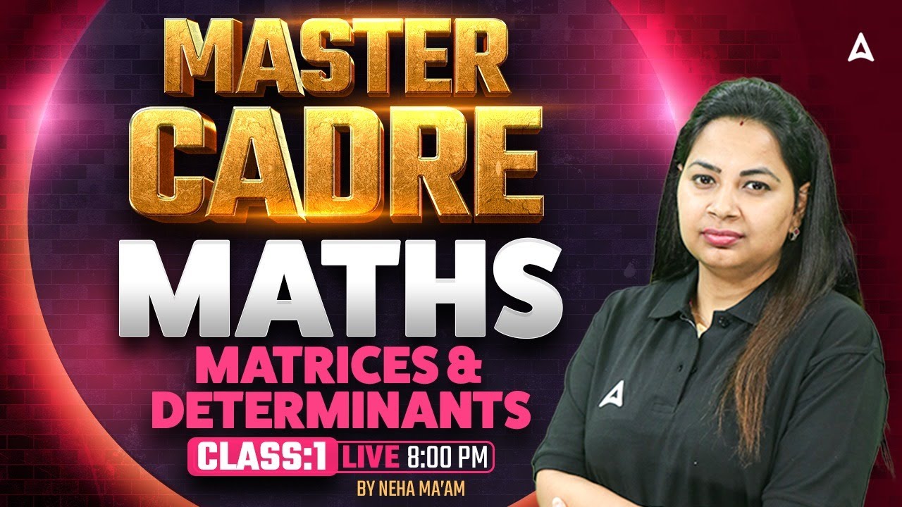 Master Cadre Maths Preparation 2026 | Master Cadre Maths MCQs Class By Neha Mam