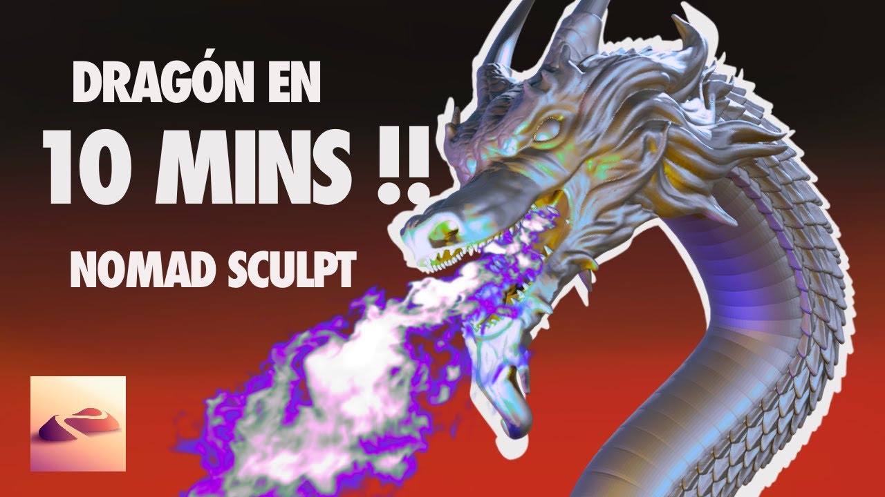 How to create a DRAGON in NOMAD SCULPT SUPER QUICK