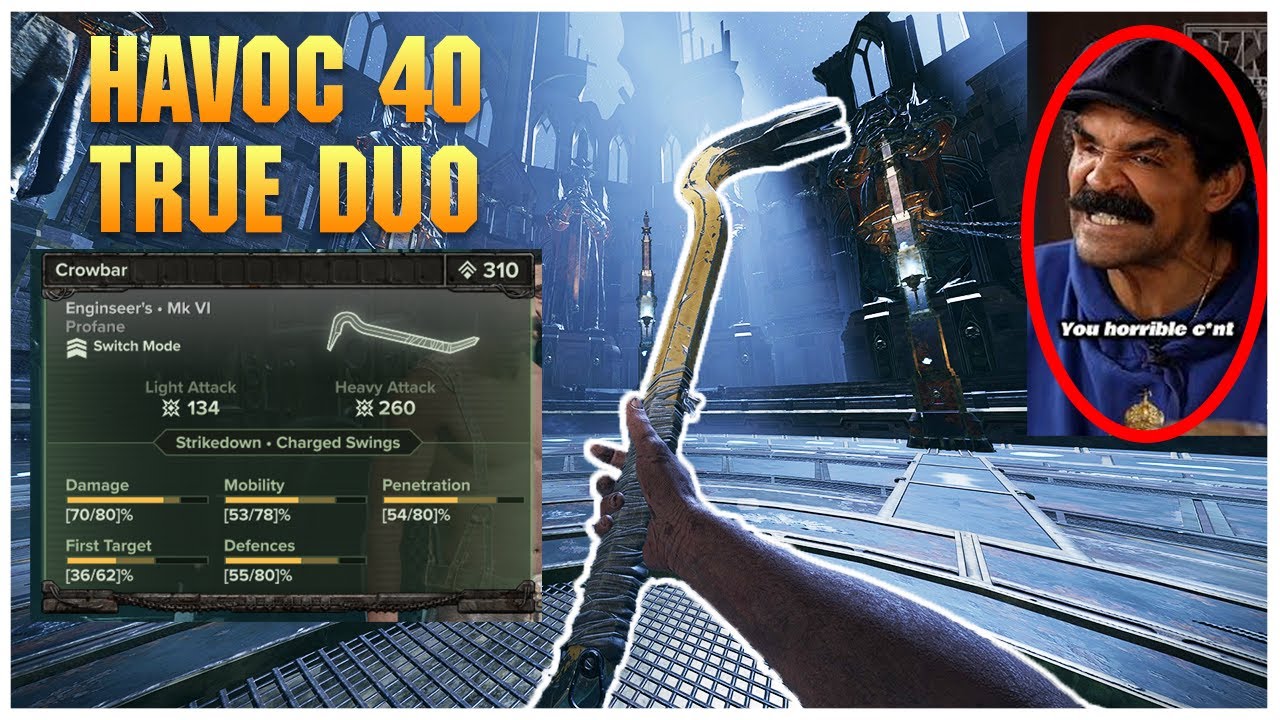 People think this is weak? - Grey Crowbar Havoc 40 True Duo Darktide