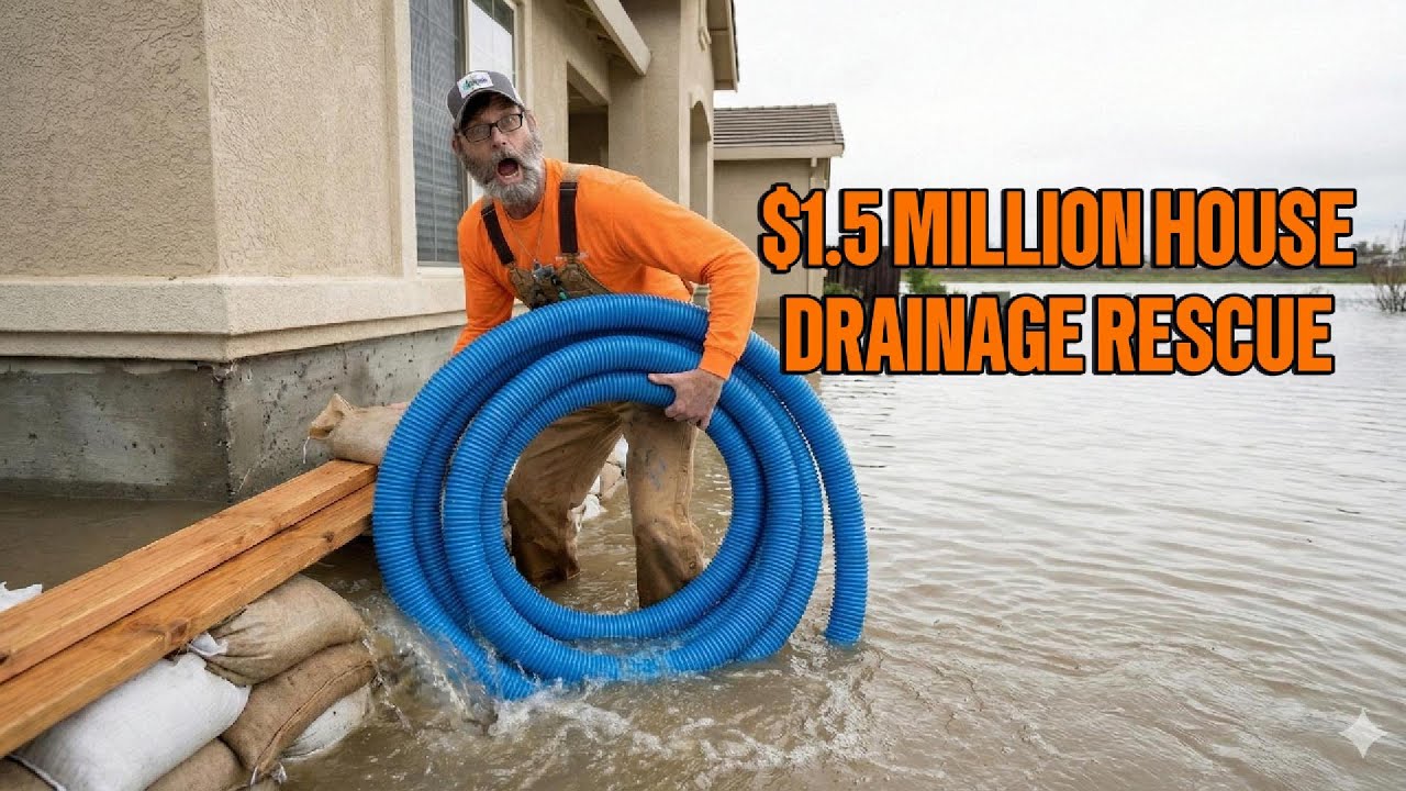 I Fixed a DISASTER French Drain on a $1.5 Million Home! 😱