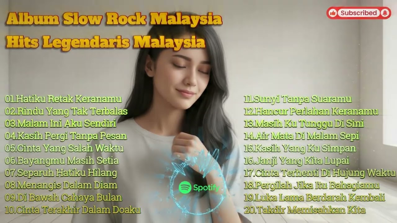 😭 Slow Rock Malaysia Paling Bikin Baper  Lagu Galau Terbaik