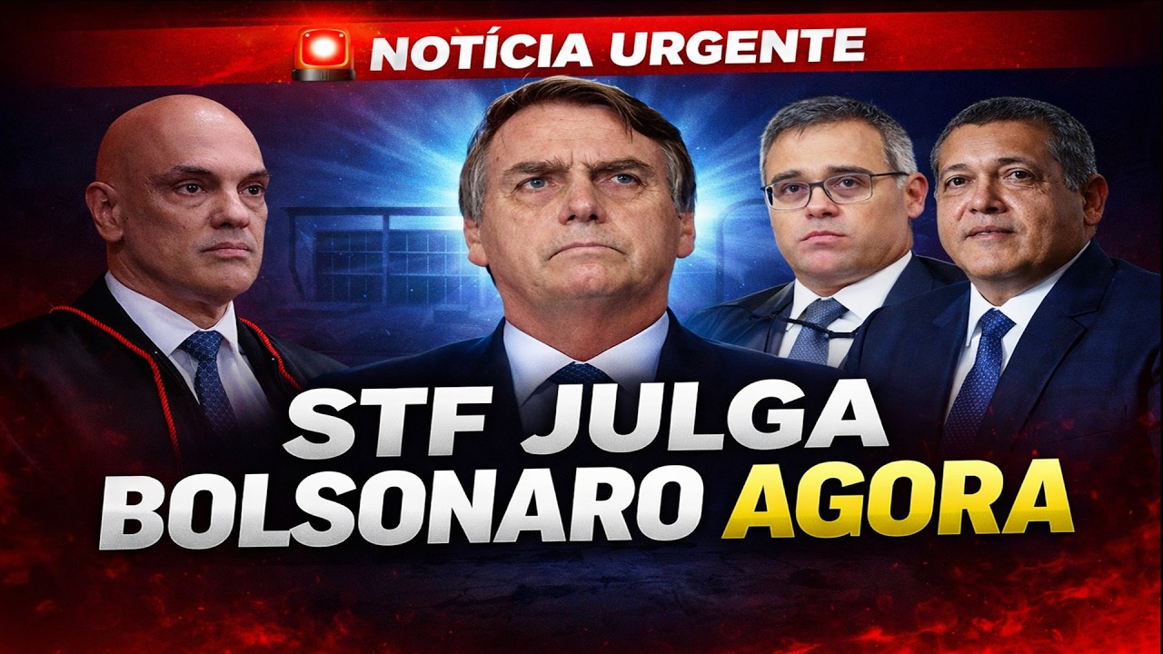 URGENTE - STF SE REUNE PRA JULGAR BOLSONARO