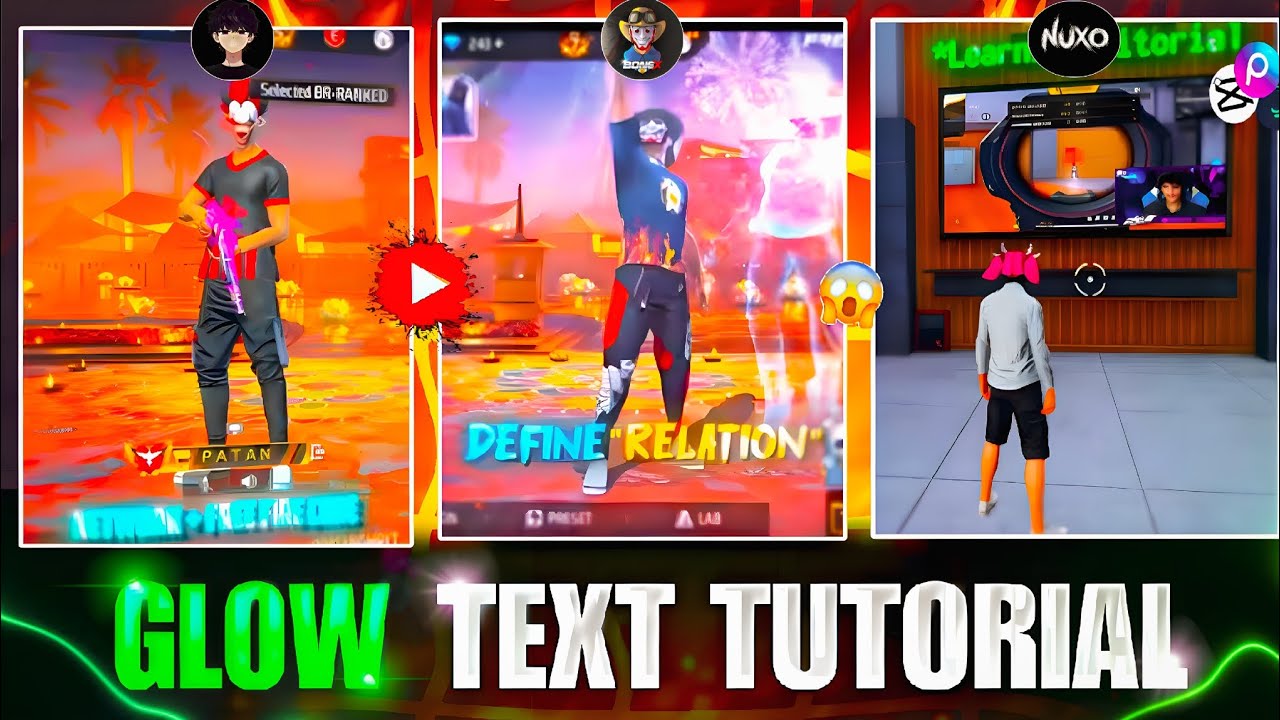 How to Make Glowing Text Like @bonex4_ff  & @nuxoff  Full Tutorial + Free Xml Download