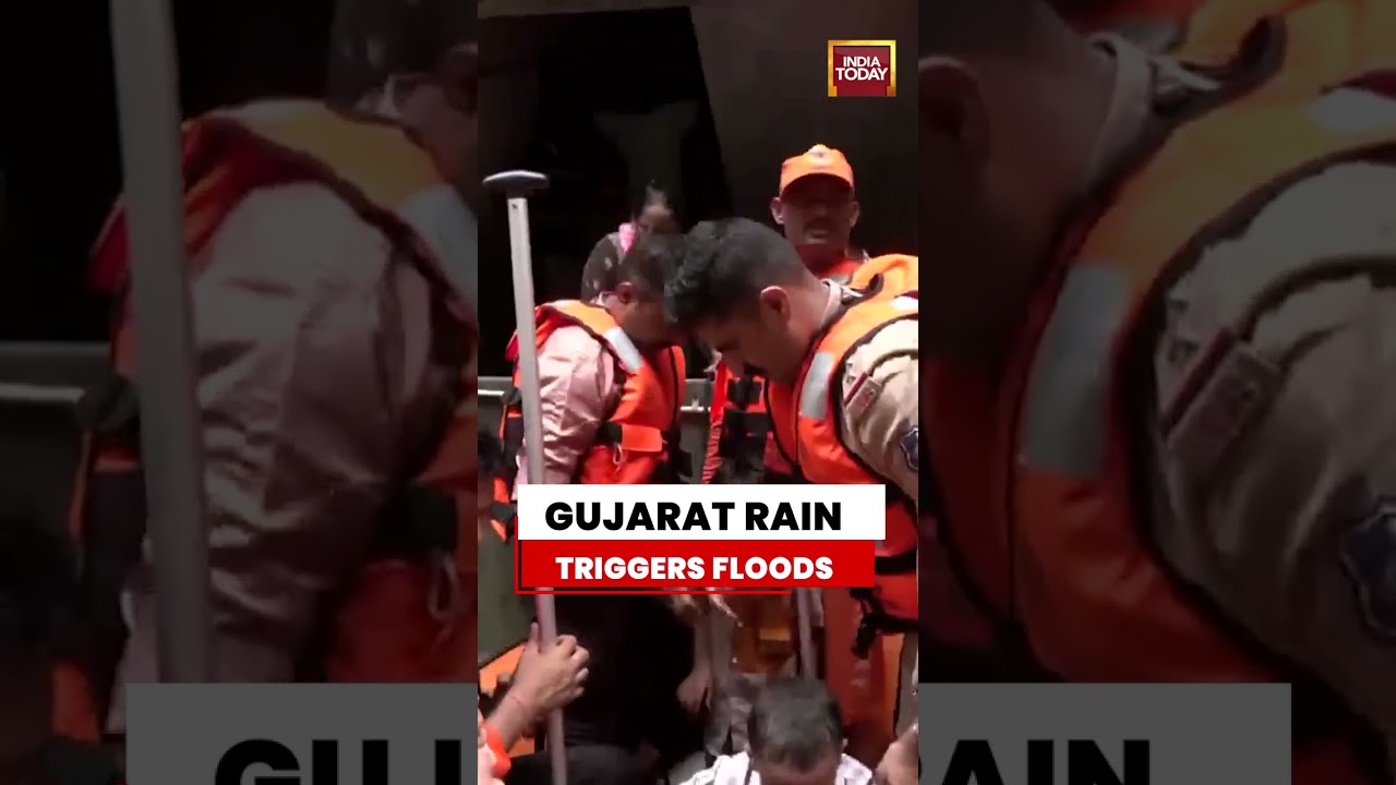 Gujarat Rain Fury: Floodwaters Submerge Surat As NDRF Launches Rescue Operations #monsoon