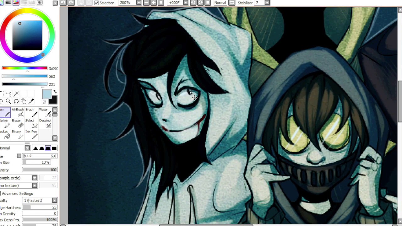 | SPEEDPAINT | Creepypasta/Slenderverse Hoodie Squad