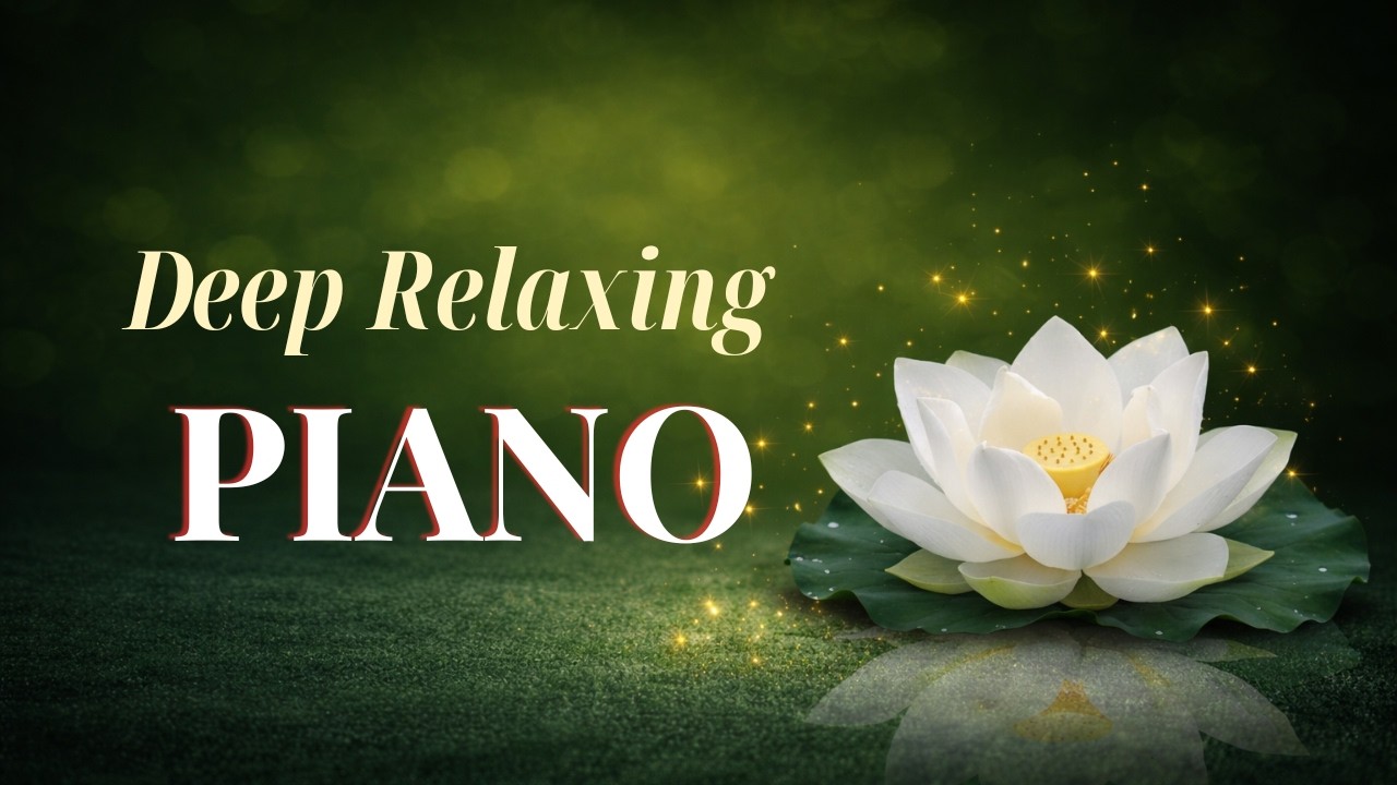 Relaxing Piano Music with White Lotus 🌸 Deep Sleep, Calm Mind & Healing             | Slow Natural