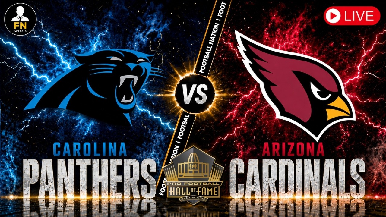 Carolina Panthers vs Arizona Cardinals - Hall of Fame Game - Live Stream - Color Radio Broadcast