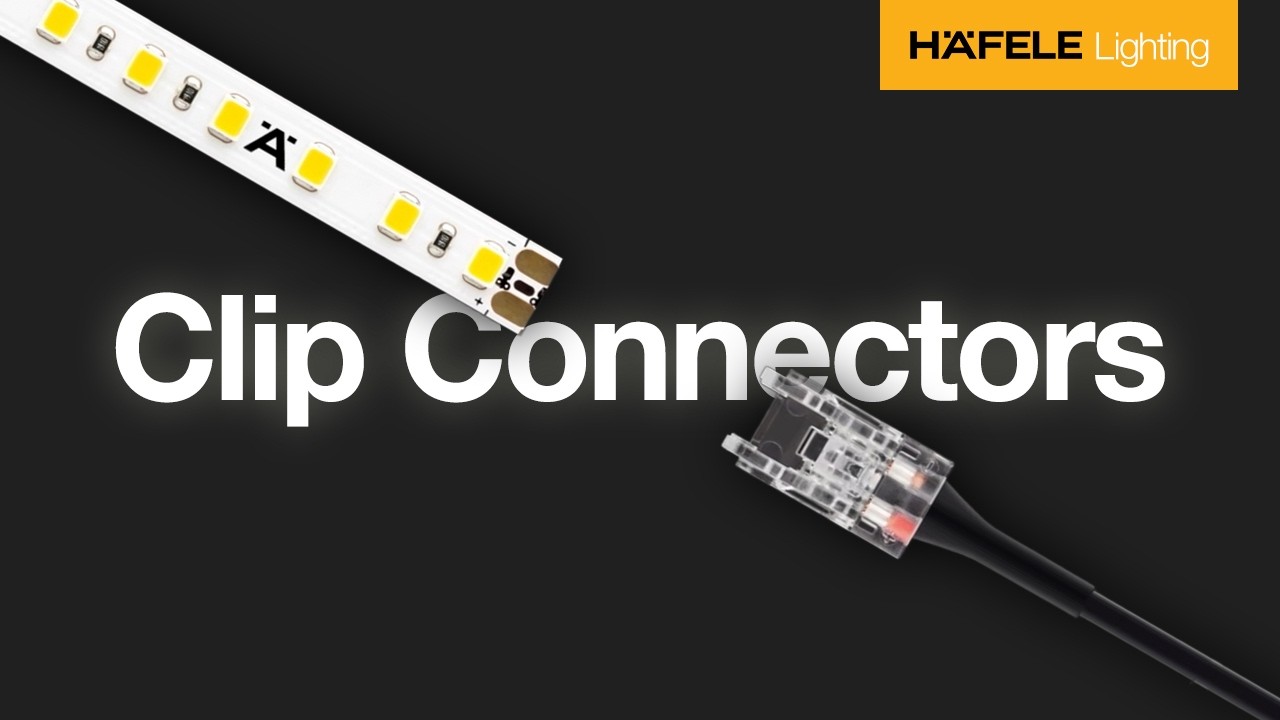 Häfele Loox5 Clip Connectors - How to connect LED Strips