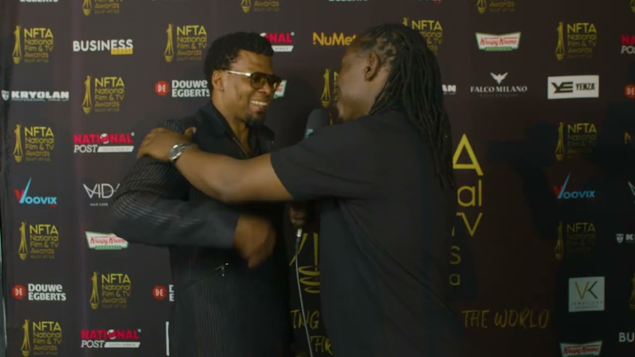 Shocked & tears as legend Vuyo Dabula wins NFTA award for Saul role & Zikhona Sodlaka shows him love